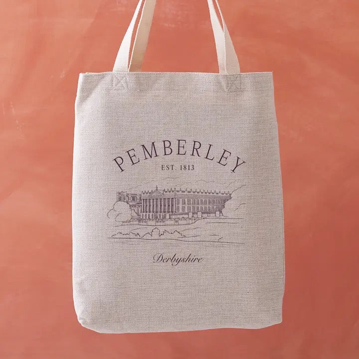 Bolsa de tela con cita literaria sobre el té de CS Lewis