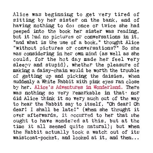 Alice in Wonderland Greeting card