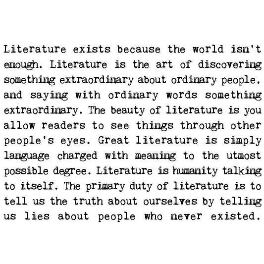 Literature Buff Card, Book Shop Greeting Card