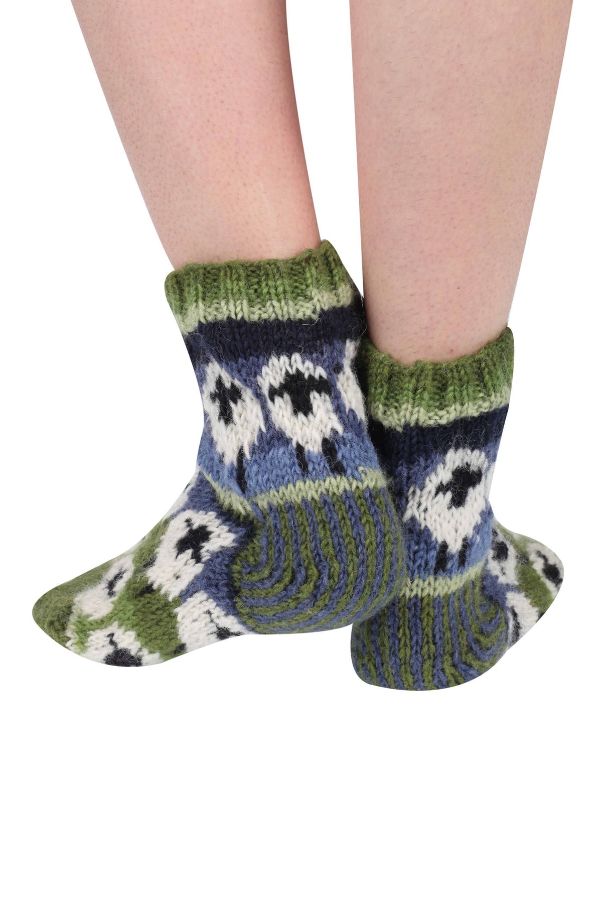 Flock of Sheep - Knitted Natural Wool White Sheep Sofa Socks