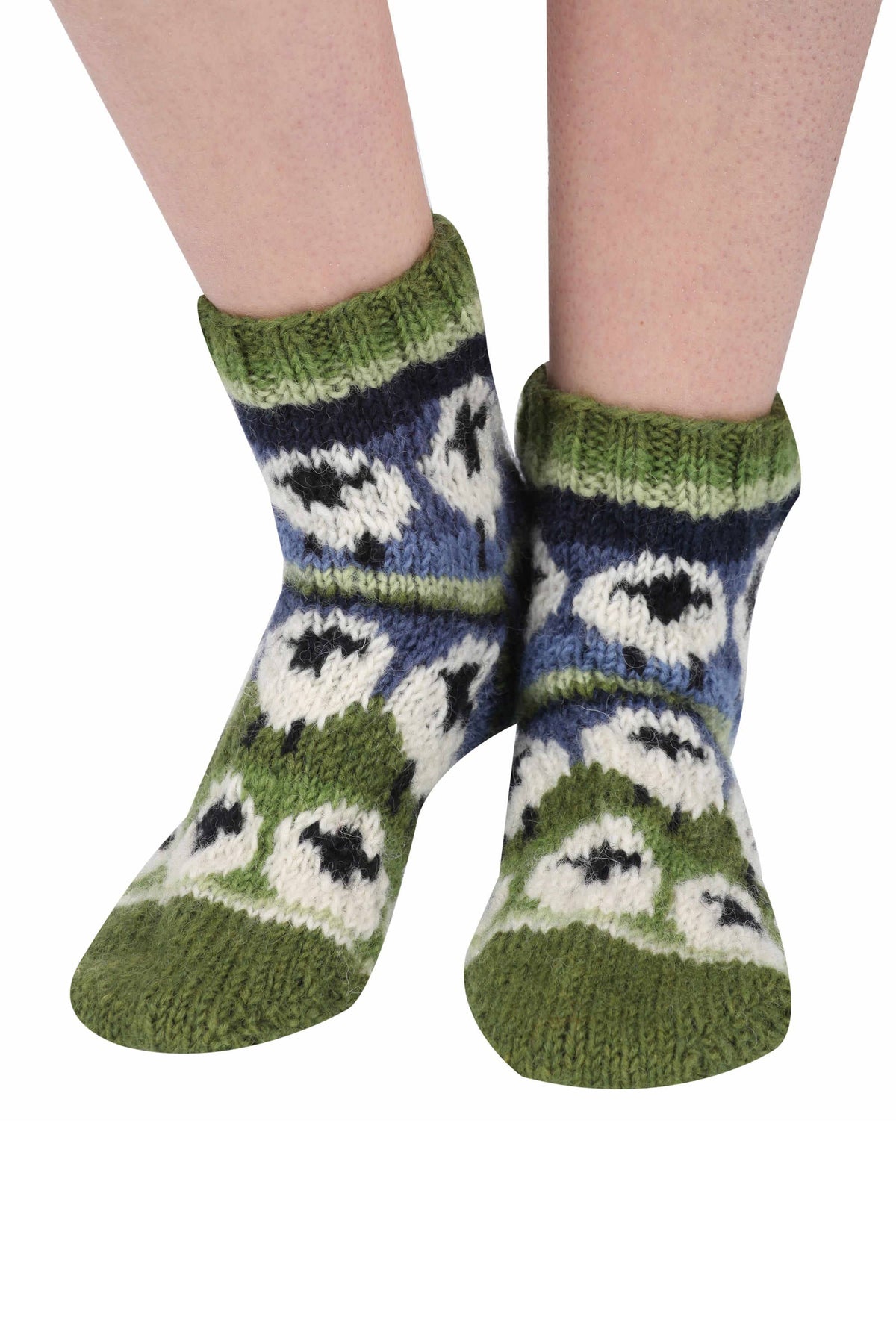 Flock of Sheep - Knitted Natural Wool White Sheep Sofa Socks