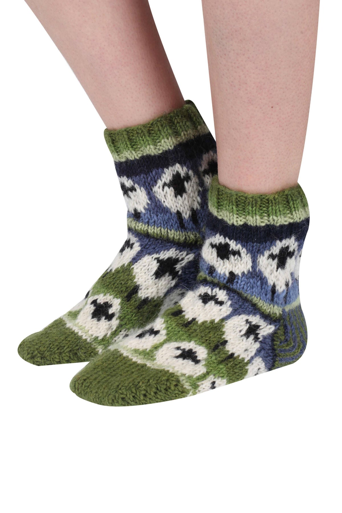 Flock of Sheep - Knitted Natural Wool White Sheep Sofa Socks