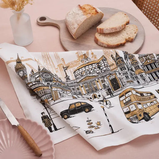 Quintessentially London Tea Towel
