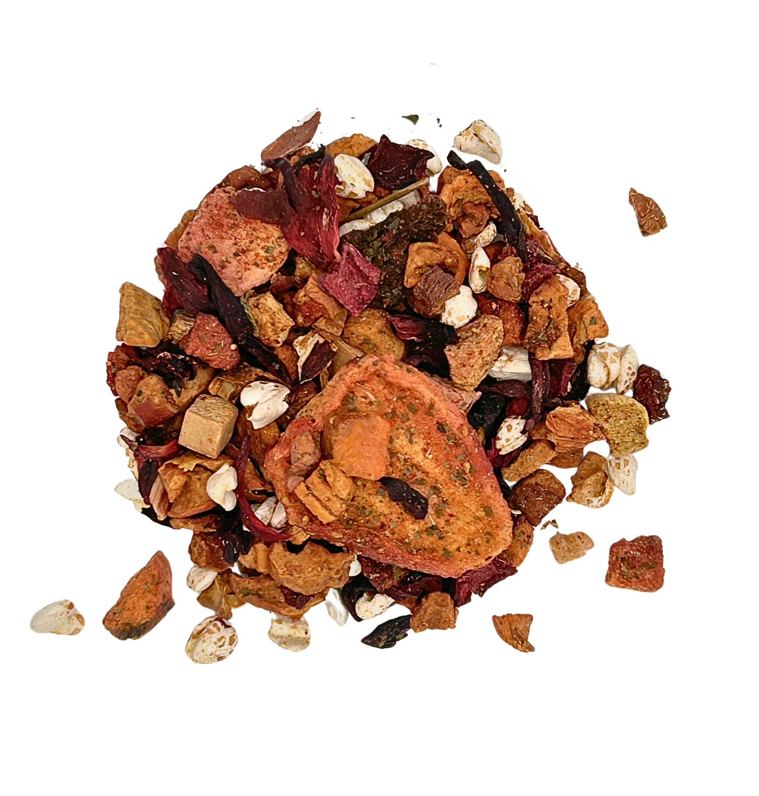 Strawberry Blush - dried strawberry and apple pieces with hibiscus