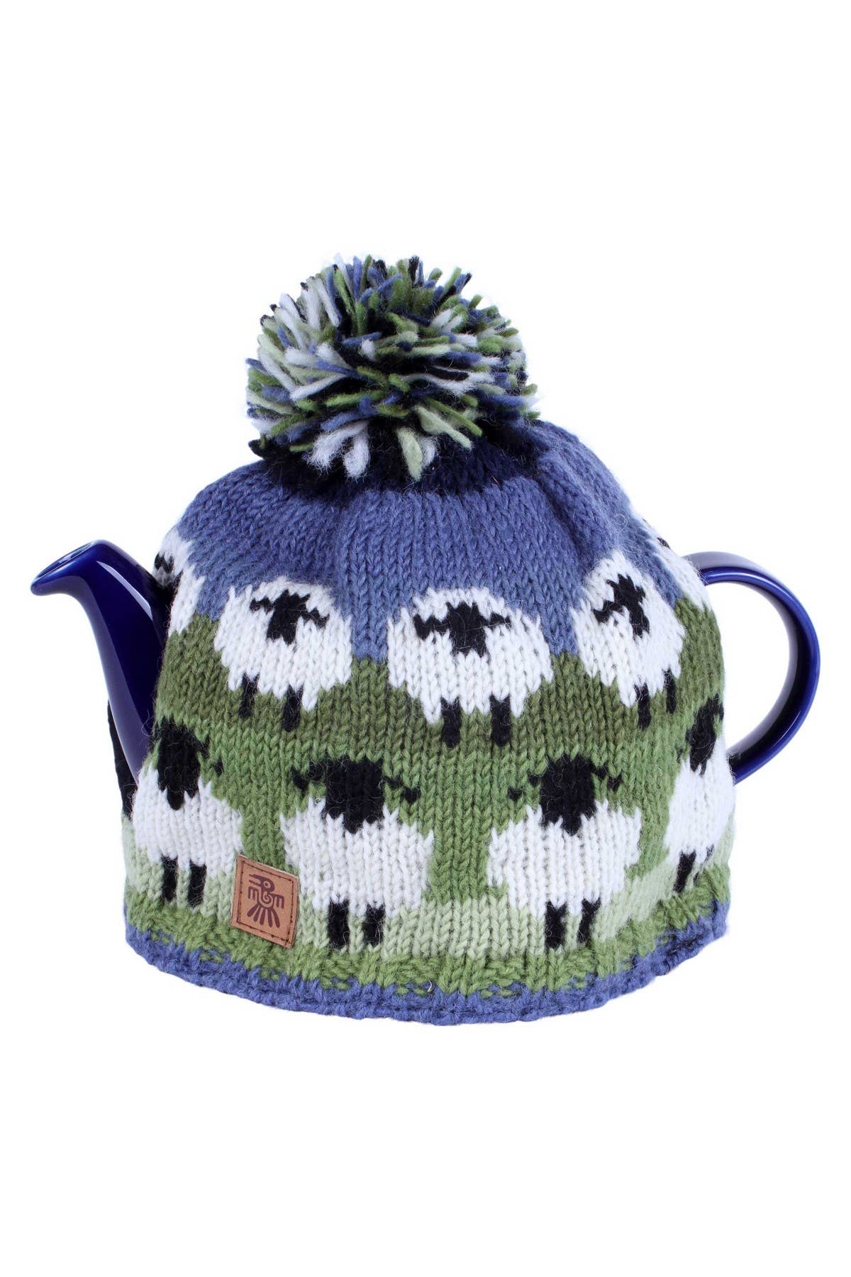 Flock of Sheep - Knitted Natural Wool White Sheep Tea Cosy