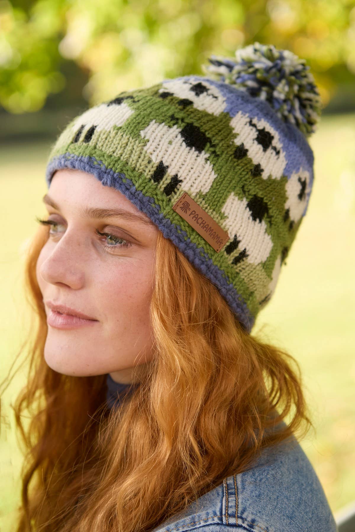 Flock of Sheep - Knitted Wool White Sheep Bobble Beanie Hat