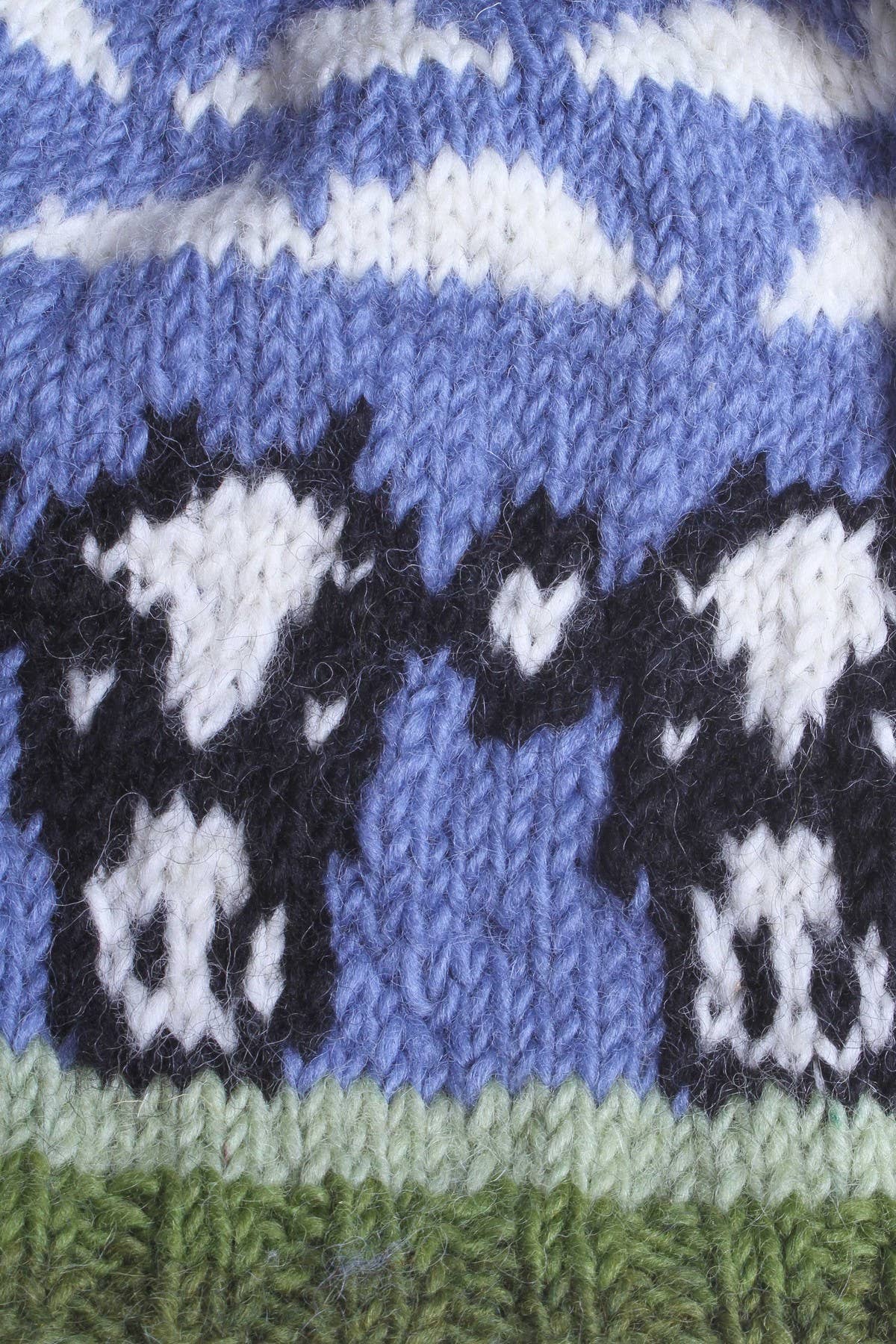 Dairy Cow Animal Farm Hand Knit Wool Tea Cosy, Tea Pot Cover