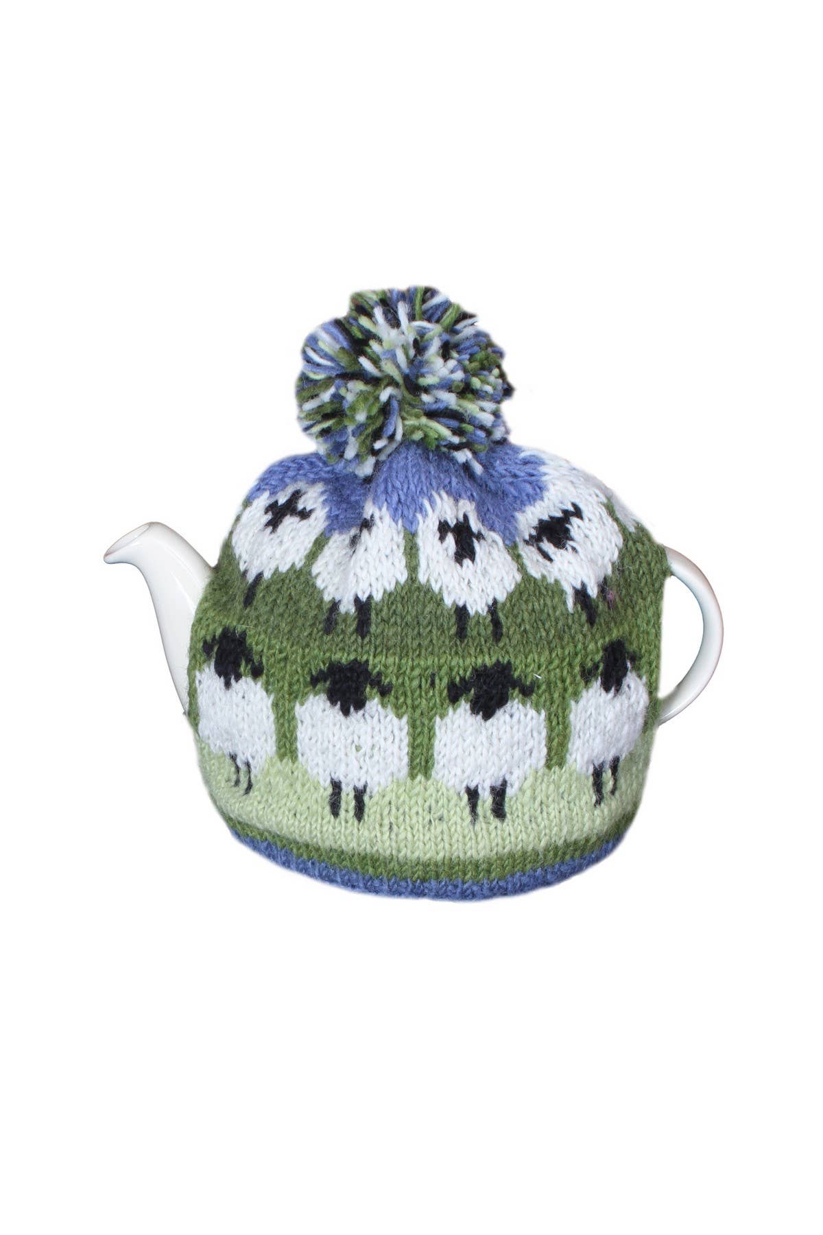 Flock of Sheep - Knitted Natural Wool White Sheep Tea Cosy