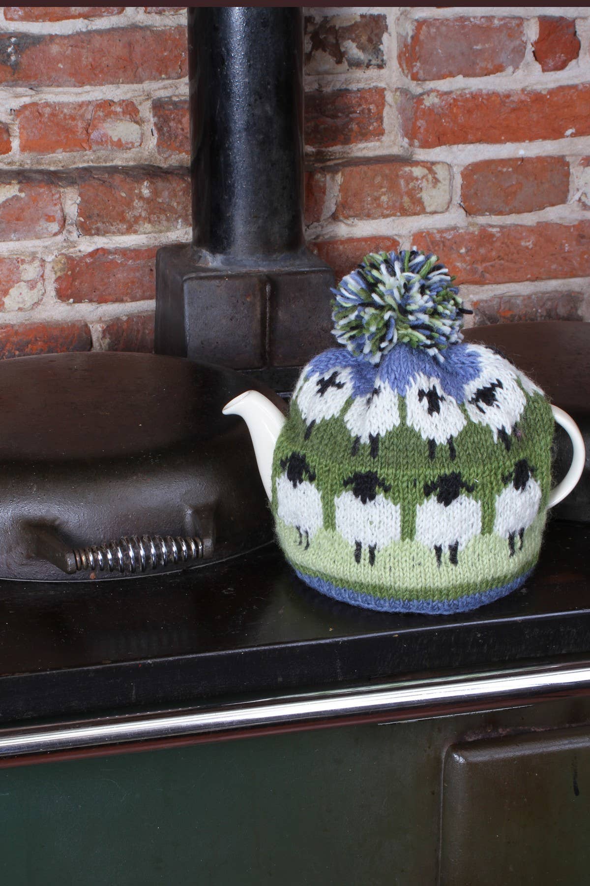 Flock of Sheep - Knitted Natural Wool White Sheep Tea Cosy